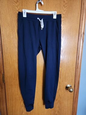 ZYIA Navy Joggers with White Drawstring